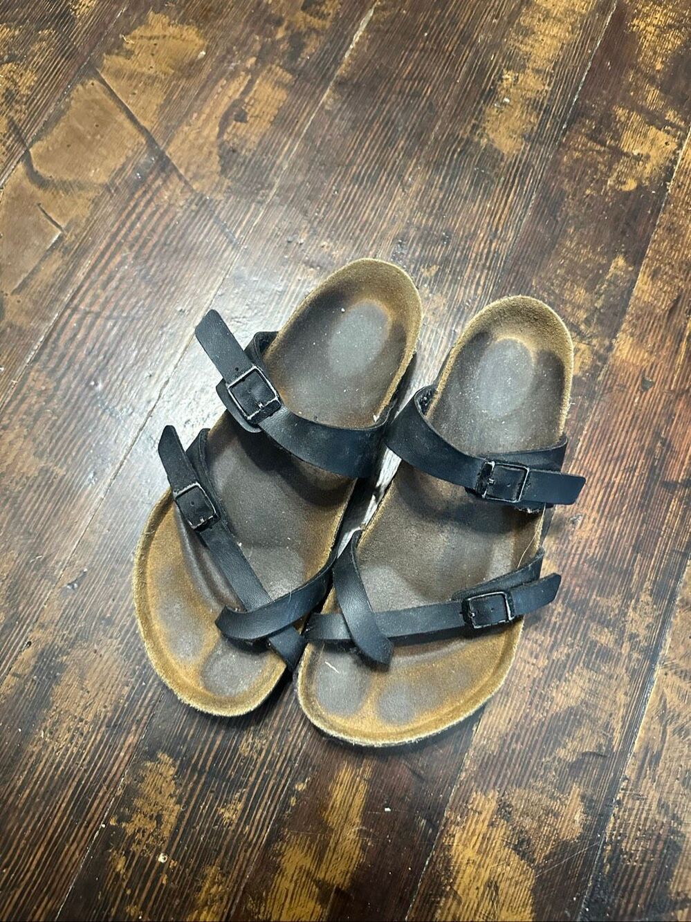 Birkenstock Mayari black ortho arch support cork 9/40 sandals